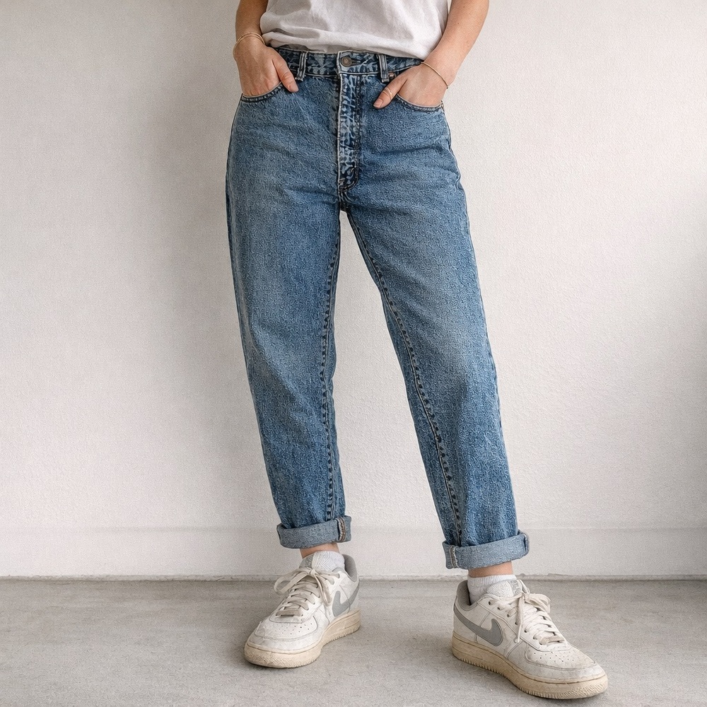 Vintage Big John Extra 303 Jeans Made in Japan High Rise‎ Tapered Denim 30x26